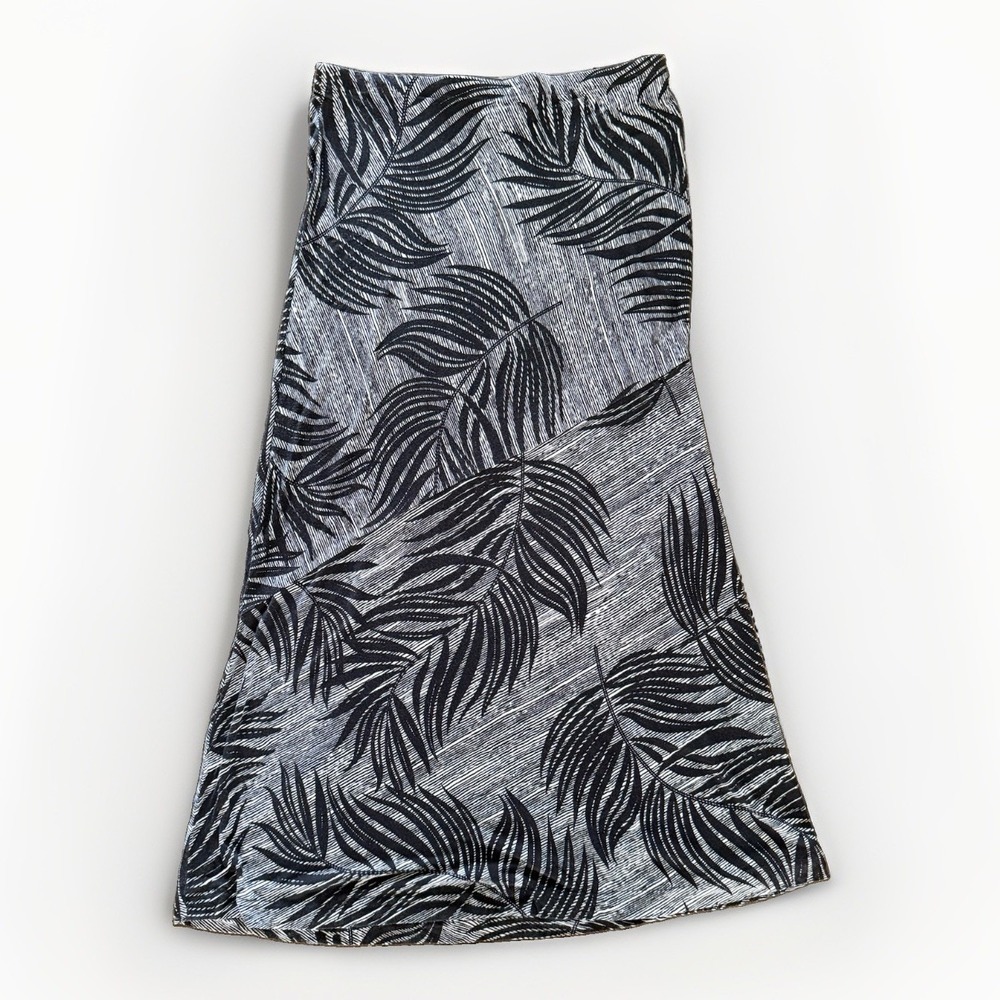 Matty M Women's Vintage Long Floral Skirt, Size L, Rayon Spandex Blend